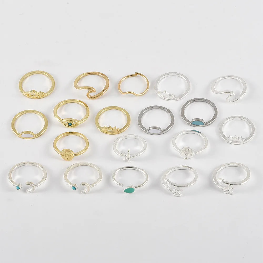 Celestial Ring Stack — product and styling view 3