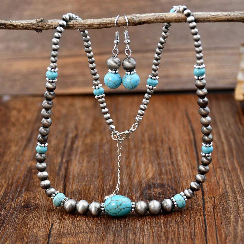 Boho Beaded Jewelry Set — product and styling view 5