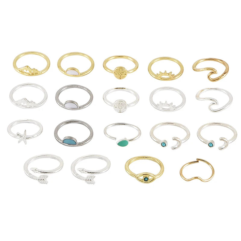 Celestial Ring Stack — product and styling view 5