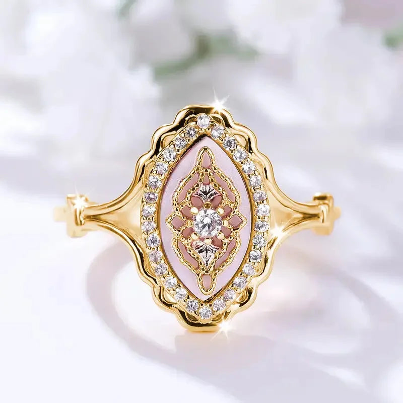 Oval Accent Ring — product and styling view 2