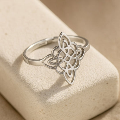 Celtic Knot Ring — product and styling view 3