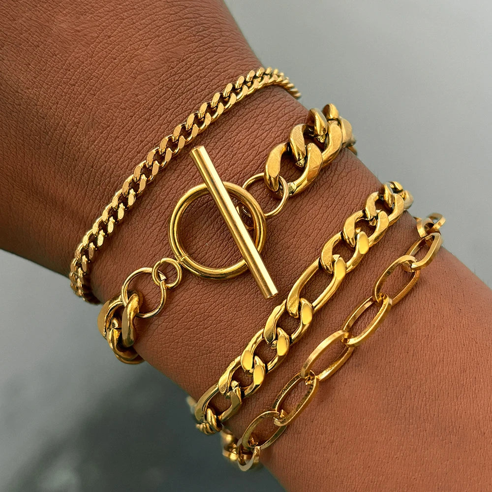 Polished Bracelet Stack — product and styling view 1