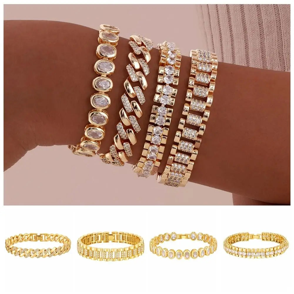 Statement Link Bracelet Stack — product and styling view 3