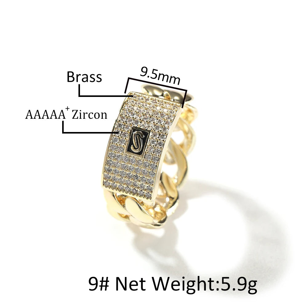 Pavé Link Ring — product and styling view 6