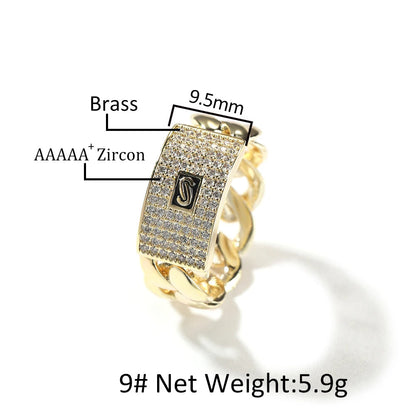 Pavé Link Ring — product and styling view 6