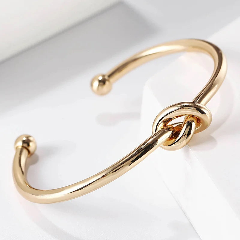Connection Knot Cuff — product and styling view 3