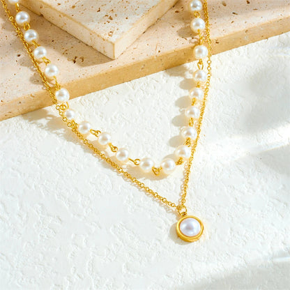 Bead & Pendant Necklace Duo — product and styling view 2