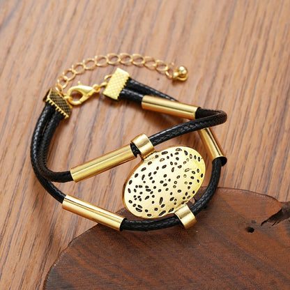 Textured Medallion Necklace Duo — product and styling view 4