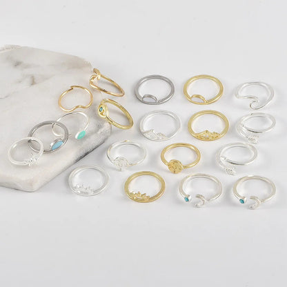 Celestial Ring Stack — product and styling view 4