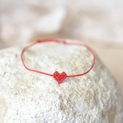 Woven Heart Bracelet Pair — product and styling view 8