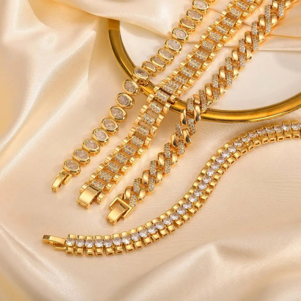 Statement Link Bracelet Stack — product and styling view 2