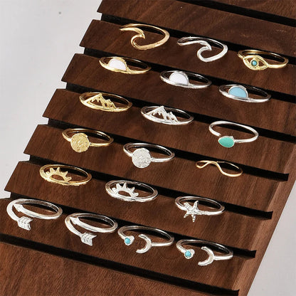 Celestial Ring Stack — product and styling view 2