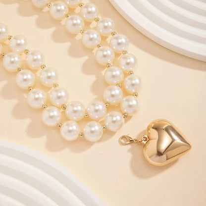 Beaded Heart Necklace Duo — product and styling view 6