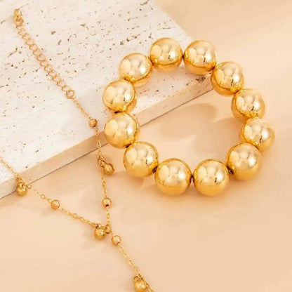 Bead & Chain Bracelet Set — product and styling view 5