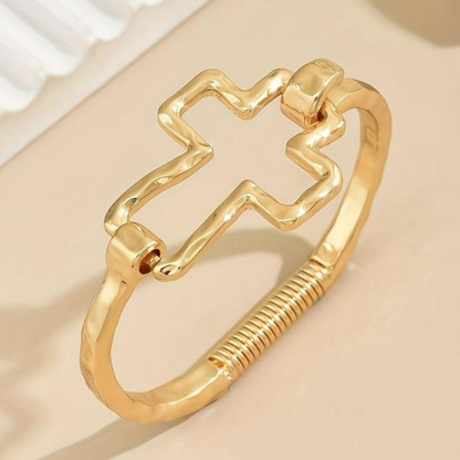 Statement Cross Bracelet — product and styling view 4