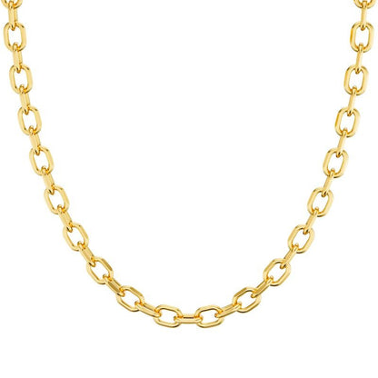 Heart Link Chain Necklace — product and styling view 6