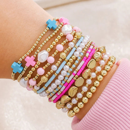 Colorful Charm Bracelet Stack — product and styling view 1