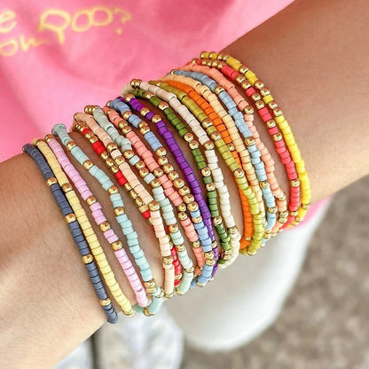 Colorful Beaded Bracelet Stack — product and styling view 3