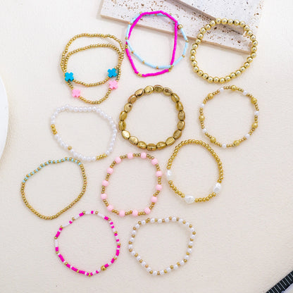 Colorful Charm Bracelet Stack — product and styling view 3