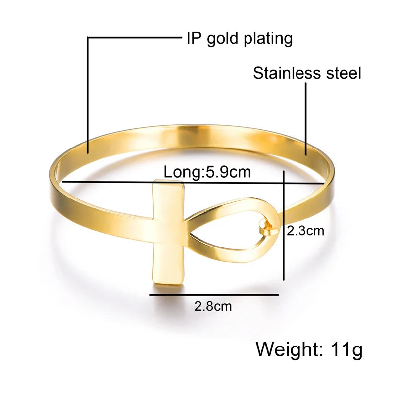 Africa & Ankh Bracelet Stack — product and styling view 6