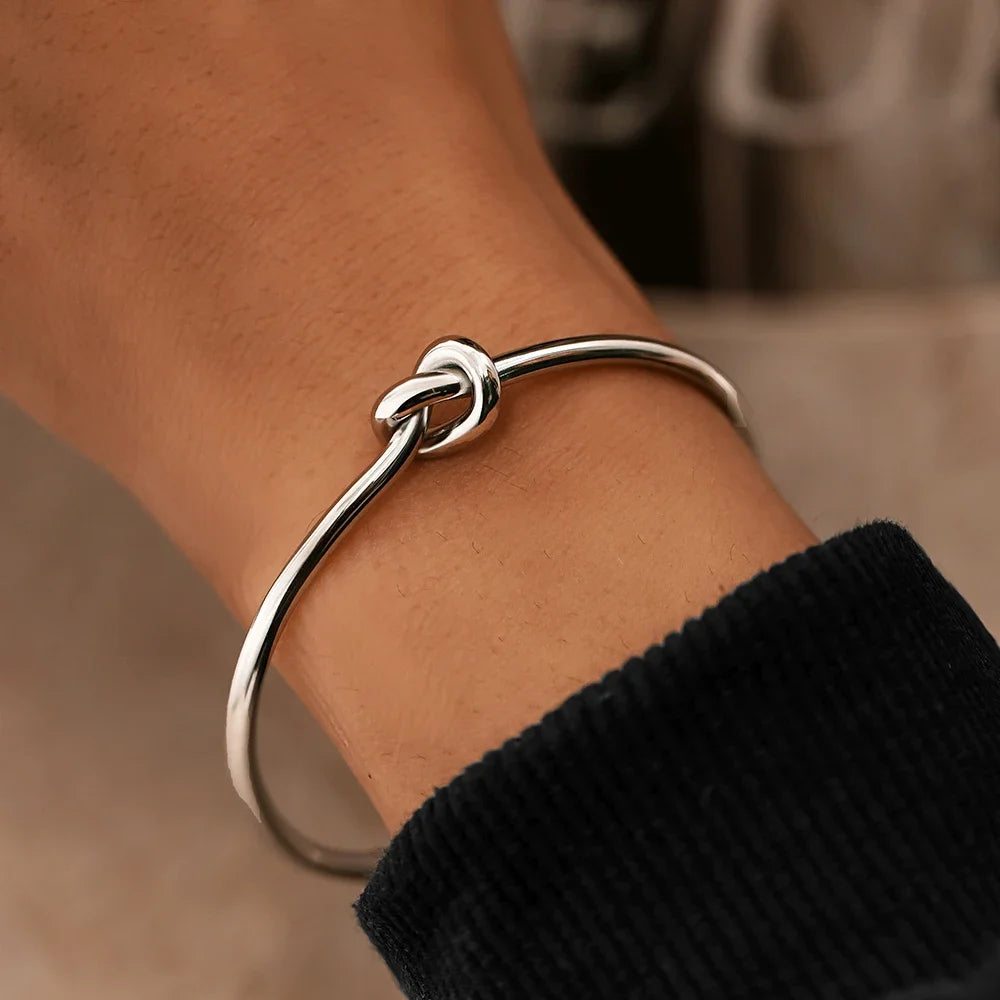 Connection Knot Cuff — product and styling view 2