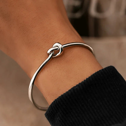 Connection Knot Cuff — product and styling view 2